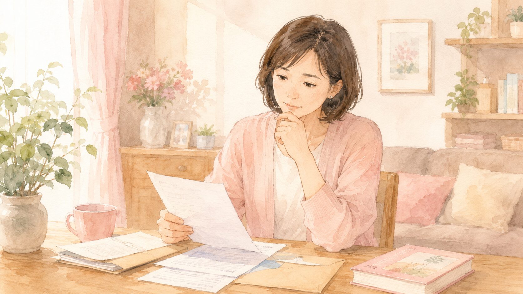 40代女性が10年払い続けた貯蓄型保険を解約した体験談のイラスト